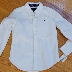 Ralph Lauren white button down NWT